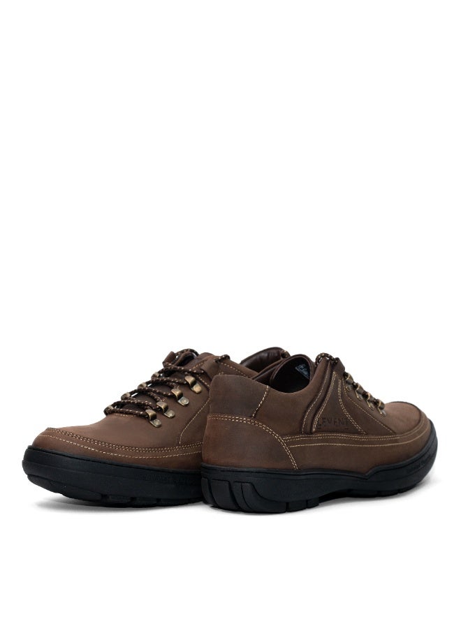 Levent Genuine Leather Casual Shoes - Coffee - Image 1