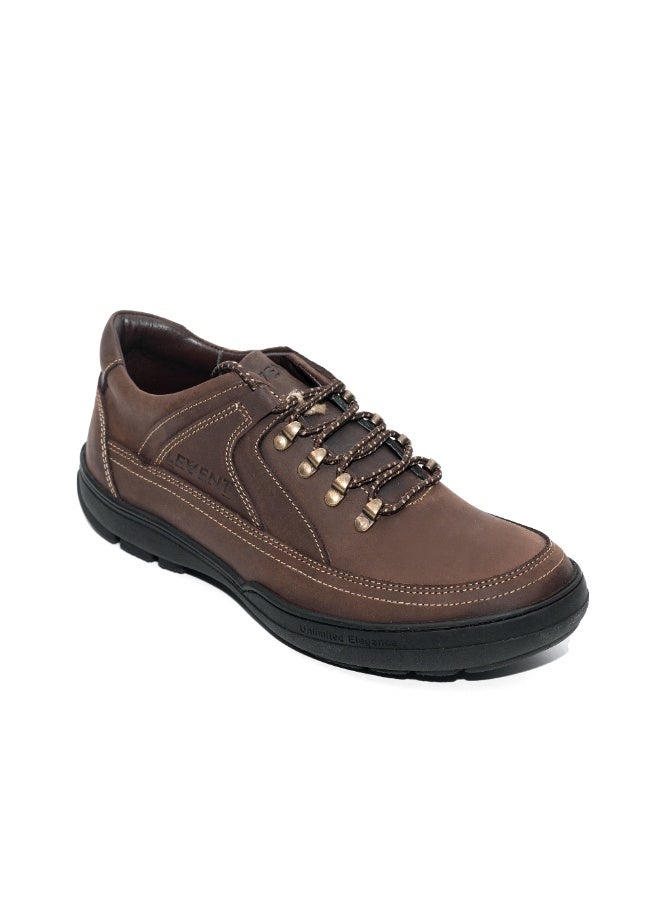 Levent Genuine Leather Casual Shoes - Coffee - Image 2