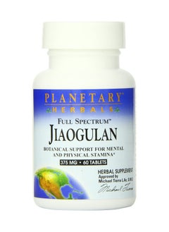 PLANETARY HERBALS Planetary Herbals Jiaogulan Full Spectrum, 375 mg, 60 Tablets 