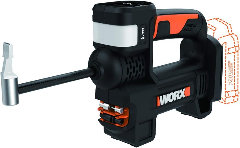 Worx WX092L.9 20V Power Share Portable Air Pump Inflator (Tool Only) - Image 1