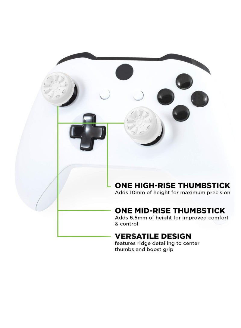 Controller Joystick for Xbox One and Xbox Series X Controller | 2 Performance Thumbsticks | 1 High-Rise, 1 Mid-Rise | White - Image 5