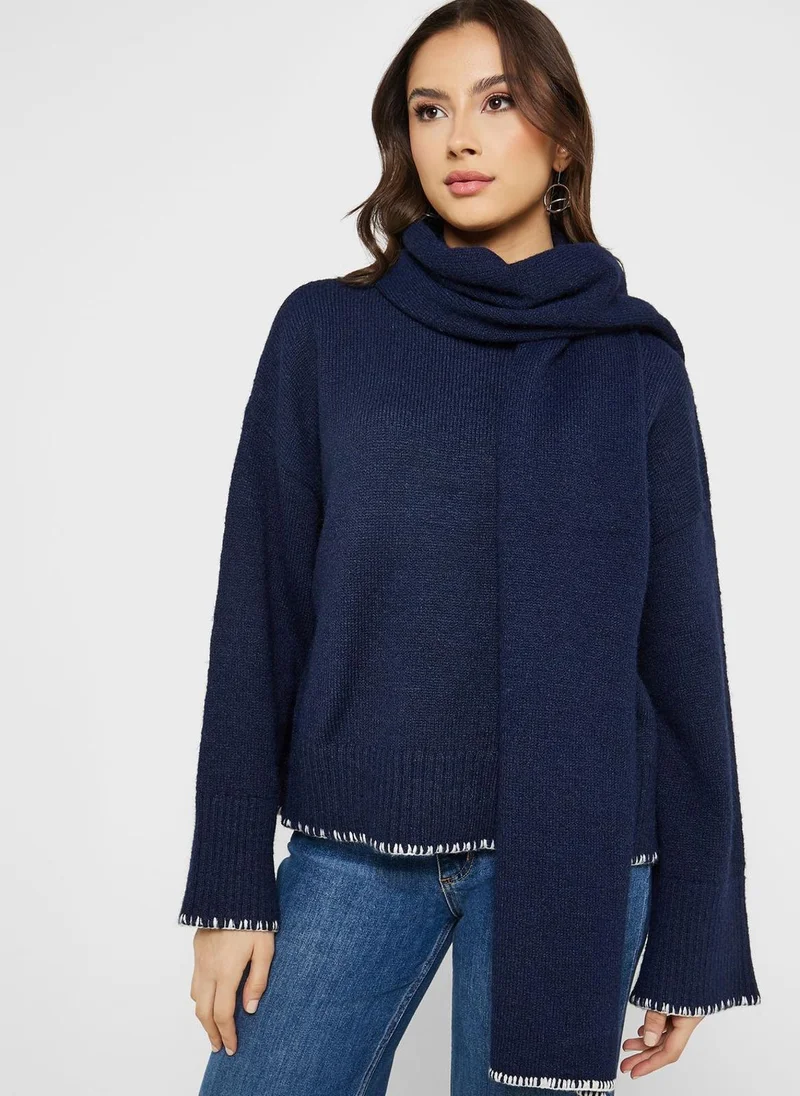 فورث اند ريكلس Round Neck Knitted Sweater