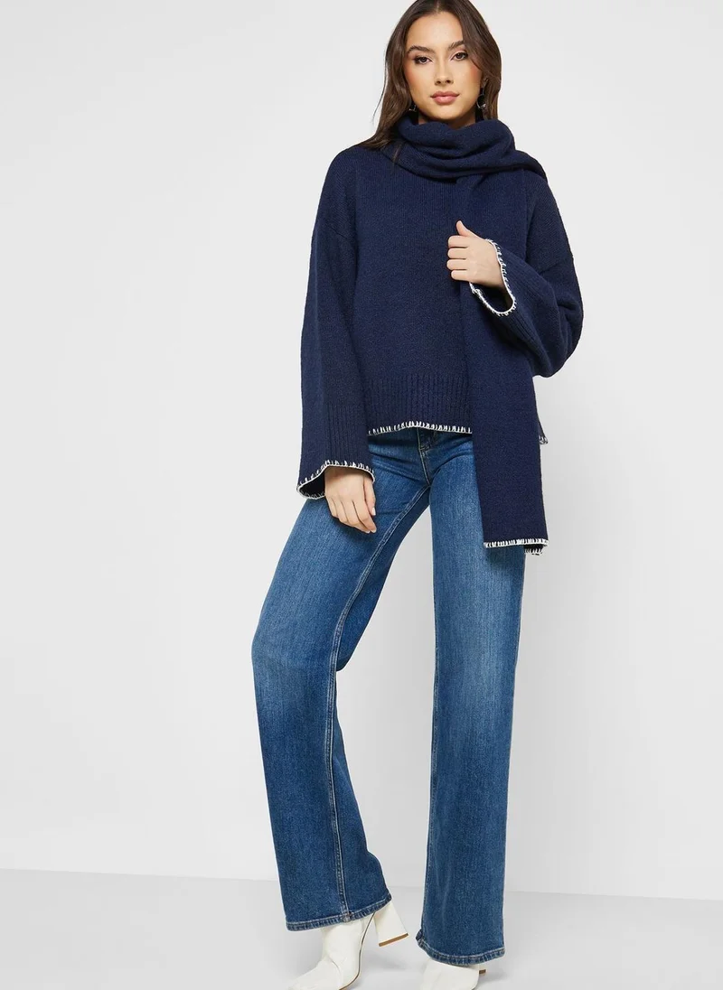 فورث اند ريكلس Round Neck Knitted Sweater