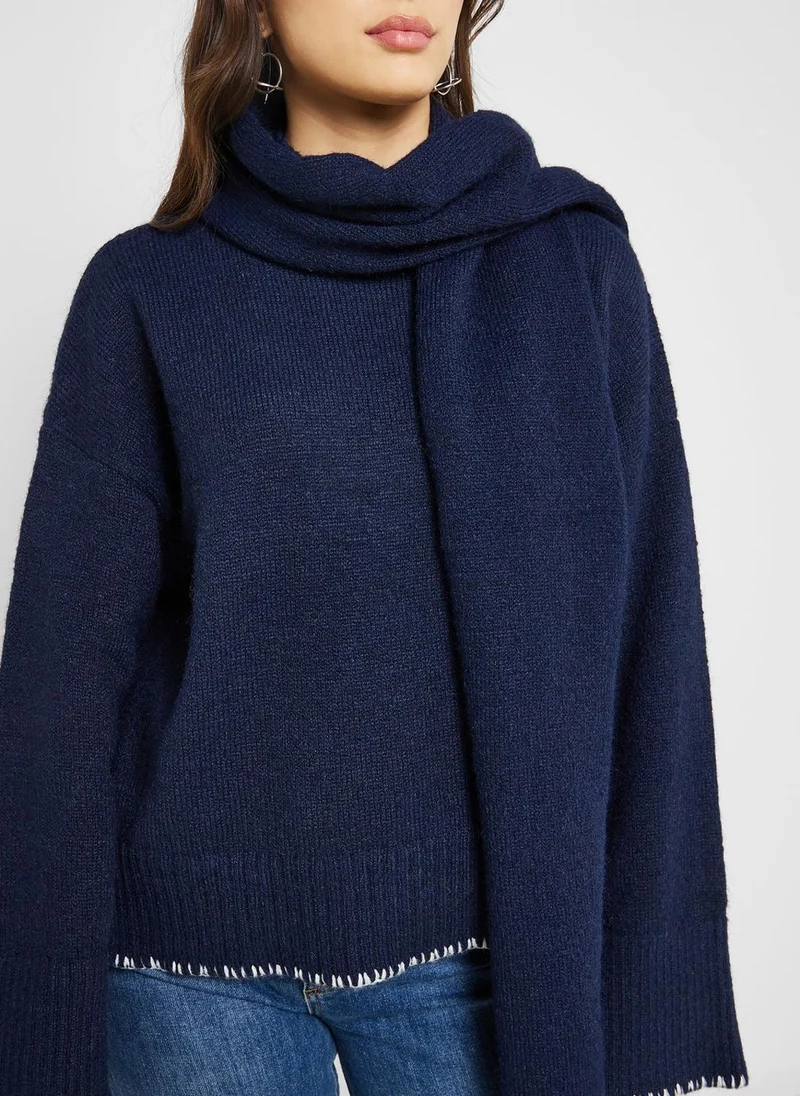فورث اند ريكلس Round Neck Knitted Sweater
