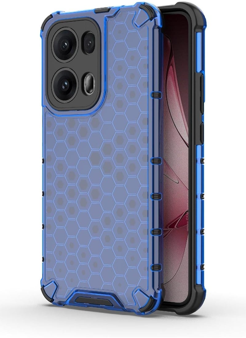 Generic Case Cover Honeycomb Case Shockproof Camera Protection Cover Compatible with Oppo Reno 13 5G (Blue)  - Image 1