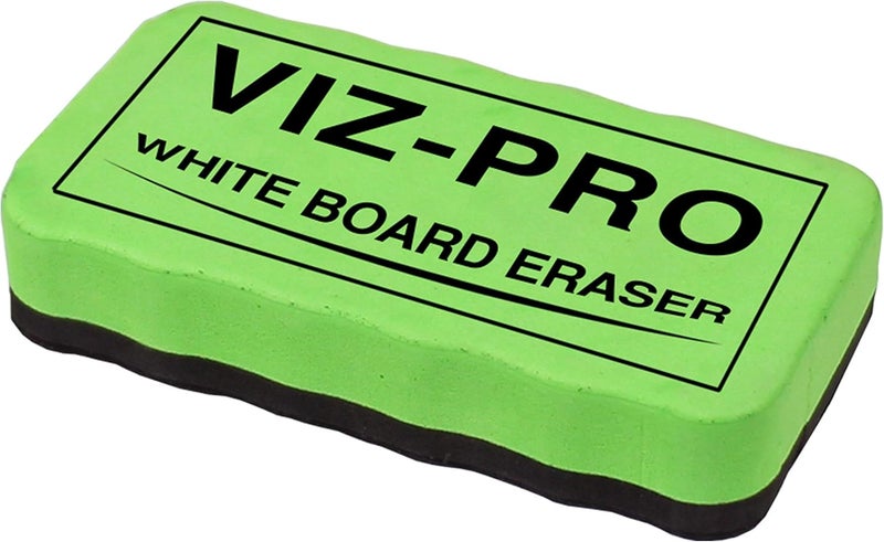 VIZ-PRO ممحاة سبورة بيضاء مغناطيسية، 3 ممحاة ملونة، 3 قطع - Image 4