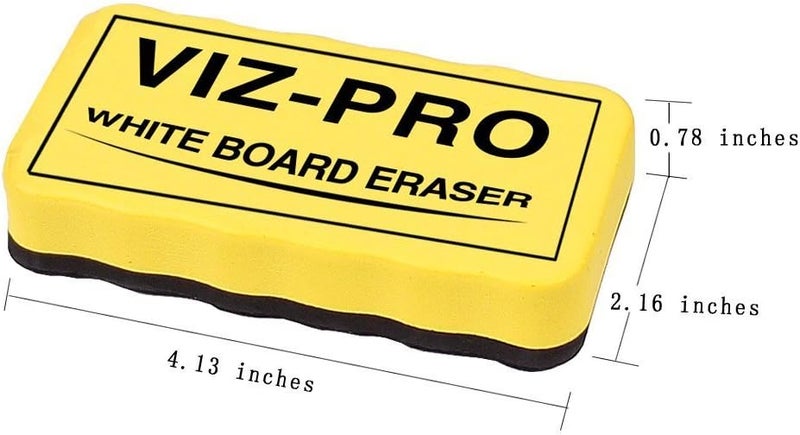 VIZ-PRO ممحاة سبورة بيضاء مغناطيسية، 3 ممحاة ملونة، 3 قطع - Image 3