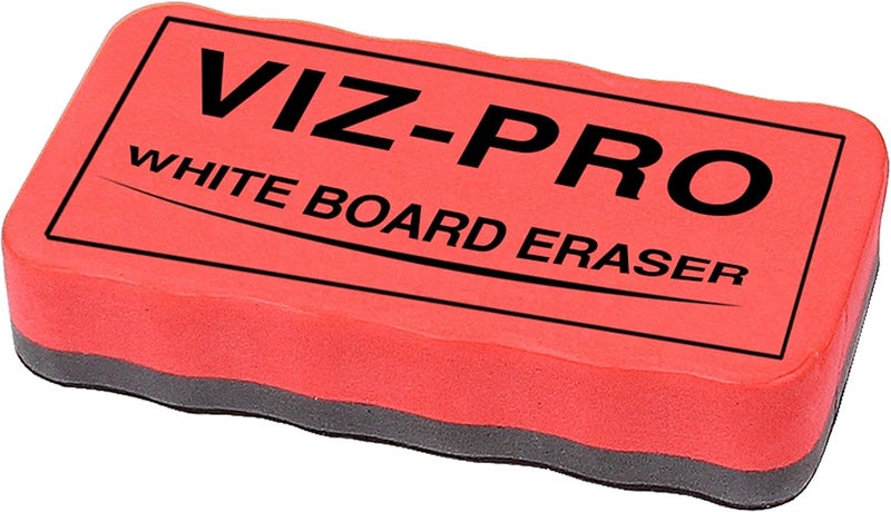 VIZ-PRO ممحاة سبورة بيضاء مغناطيسية، 3 ممحاة ملونة، 3 قطع - Image 5