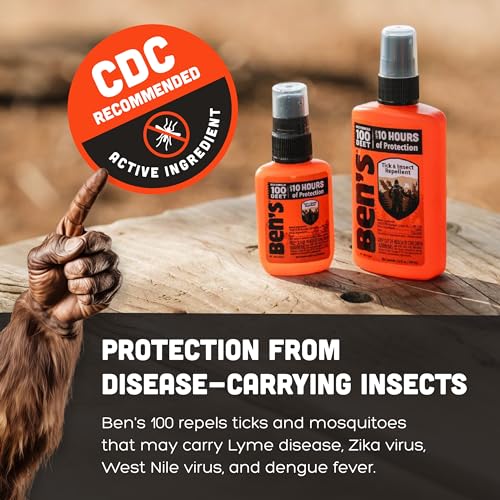 Ben's 100 Tick & Insect Repellent - Alcohol-Free DEET Insect Repellent Pump Spray - Offers 10 Hours of Protection for Adults & Children -3.4 Fl Oz (2 Pack) - Image 5