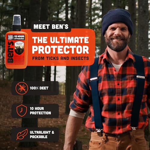 Ben's 100 Tick & Insect Repellent - Alcohol-Free DEET Insect Repellent Pump Spray - Offers 10 Hours of Protection for Adults & Children -3.4 Fl Oz (2 Pack) - Image 2