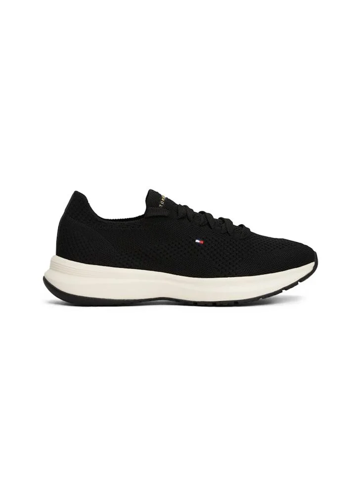 TOMMY HILFIGER Knit Runner Lace Ups Sneakers