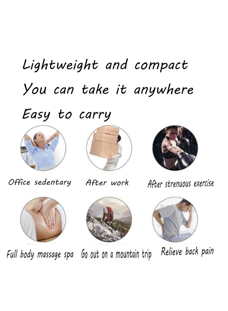 مسدس اللفافة - مسدس تدليك العضلات - جهاز تدليك الأنسجة العميقة المحمول باليد - جهاز تدليك تقويم العمود الفقري بقرع مع 6 سرعات قابلة للتعديل و4 رؤوس للرياضيين لتخفيف الألم والاسترخاء - Image 2