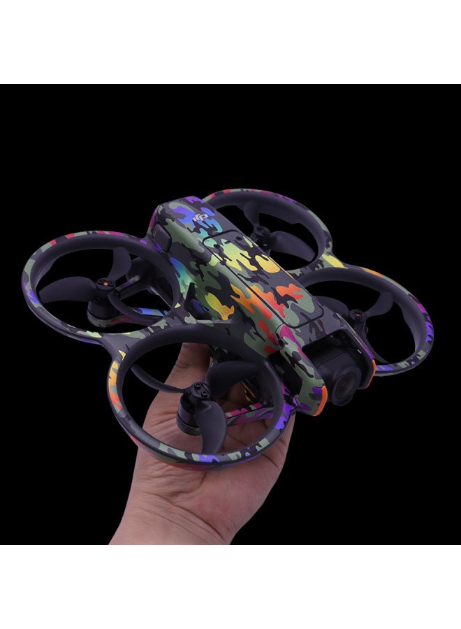 StartFly Suitable For DJI Avata 2 Sticker Suit Goggles 3 Glasses Sticker Film No Glue Accessories-Color:A2-05ufo Graffiti-Specifications:Avata 2 Body + Handle + Glasses G3 Complete Set - Image 5