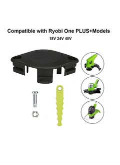 Y&D ACFHRL2 Polycarbonate Bladed Trimmer Head Compatible with Ryobi 18V, 24V, and 40V RY40210, RY40210A Strimmers 8 Quickload Blades (1+8+4)  - Image 4