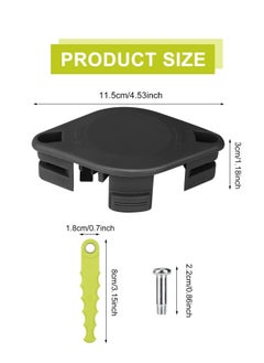 Y&D ACFHRL2 Polycarbonate Bladed Trimmer Head Compatible with Ryobi 18V, 24V, and 40V RY40210, RY40210A Strimmers 8 Quickload Blades (1+8+4)  - Image 5