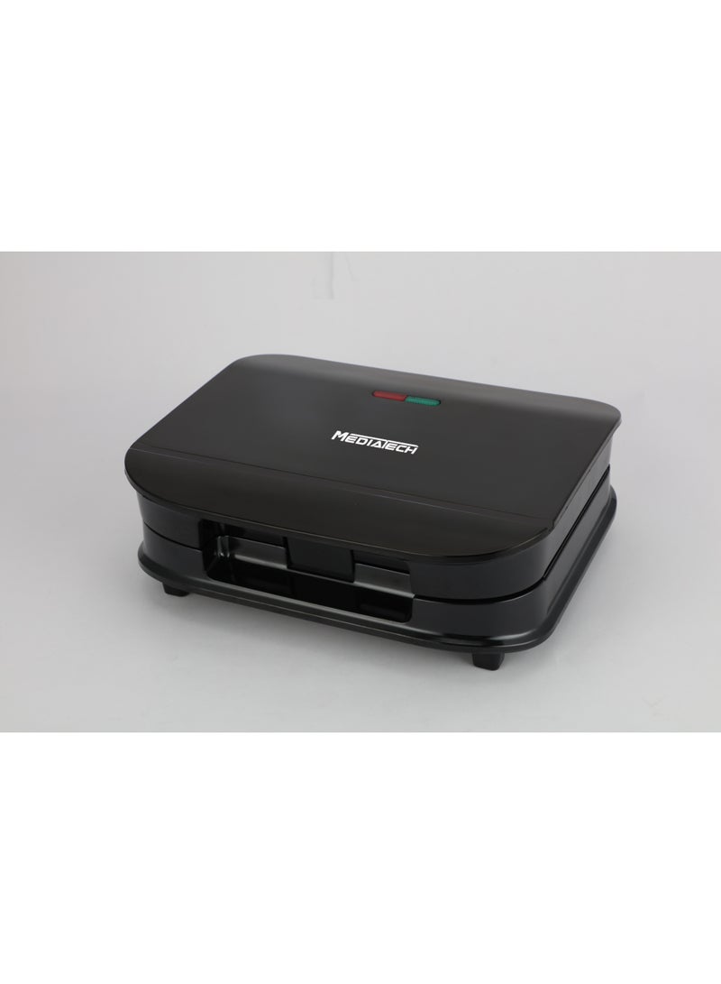 Mediatech Grillito Sandwich Maker, 750 W , Black - MT-SM209 - Image 1