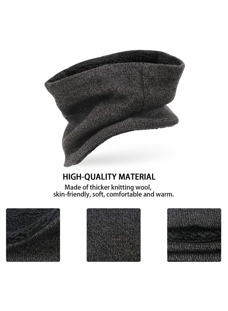 KASTWAVE Beanie Hat Scarf Touchscreen Gloves Set(Dark Gray) - Image 5