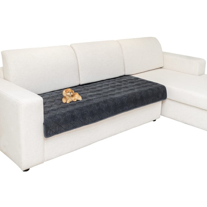 SECTIONAL COUCH COVERSL SHAPE SOFA SLIPCOVER FURNITURE PROTECTOR FOR DOGS CATS PET CHAISE LOUNGE 3 CUSHION COUCH LOVESEATDARK GRAY 36 X 82 INCHES ONLY 1 PIECE