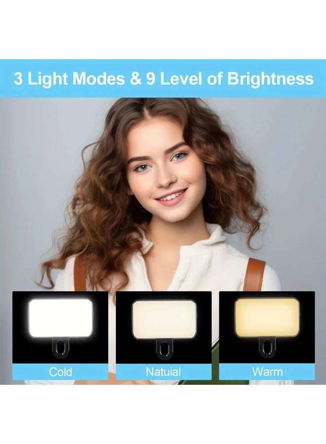 Portable Rechargeable LED Clip Fill Light 3 Modes USB Battery Powered for Phone Camera - Image 4