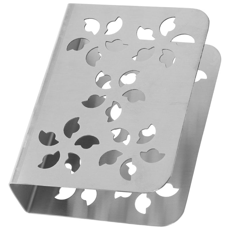Metal Napkin Holder Hollow Plum Blossom Pattern Tabletop Paper Napkin Holder Stand - Image 1