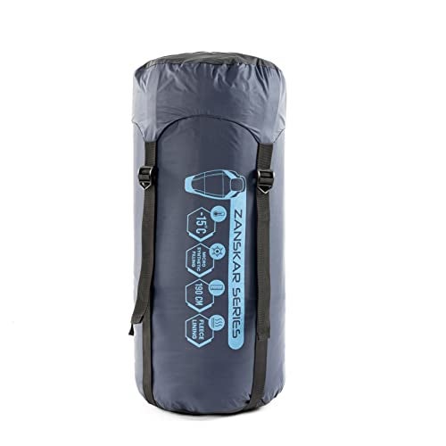 Tripole Zanskar Army Sleeping Bag with Fleece Lining for Cold Weather Trekking and Travelling | 6'2" Height Mummy Shape | Water Repellent | 3 Year Warranty (-15 °C Blue) - Image 5