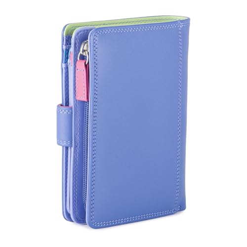 mywalit Medium Snap Leather Wallet | 9 Card Slots | ID Window & Zip Coin Pocket | Blue | Stylish & Compact Accessory for Men & Women | Perfect for Everyday Use - Image 4
