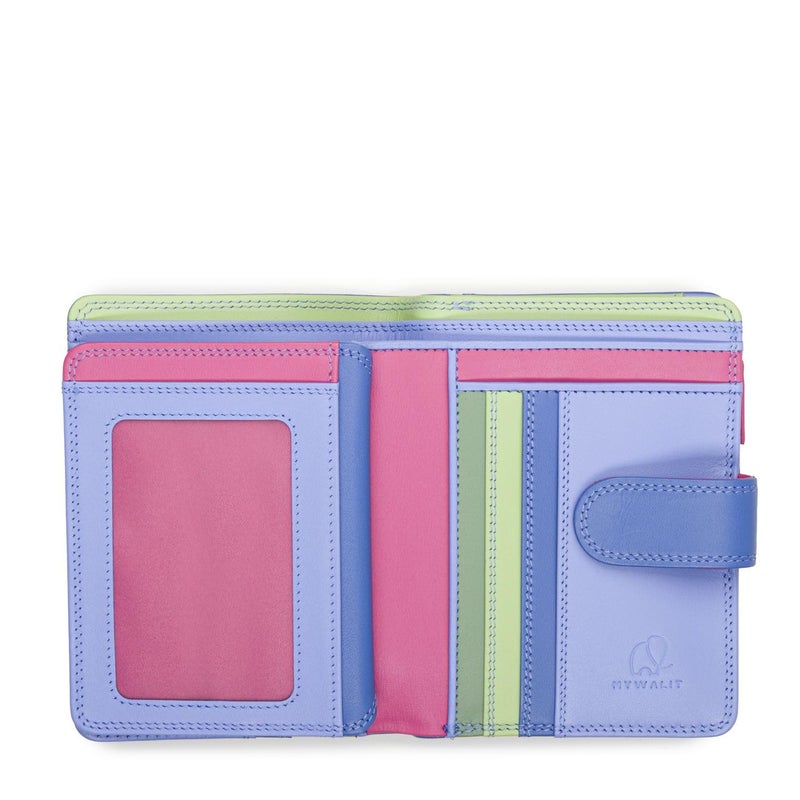mywalit Medium Snap Leather Wallet | 9 Card Slots | ID Window & Zip Coin Pocket | Blue | Stylish & Compact Accessory for Men & Women | Perfect for Everyday Use - Image 5