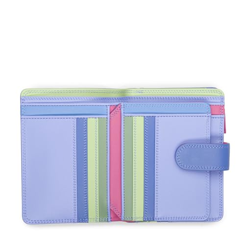 mywalit Medium Snap Leather Wallet | 9 Card Slots | ID Window & Zip Coin Pocket | Blue | Stylish & Compact Accessory for Men & Women | Perfect for Everyday Use - Image 3
