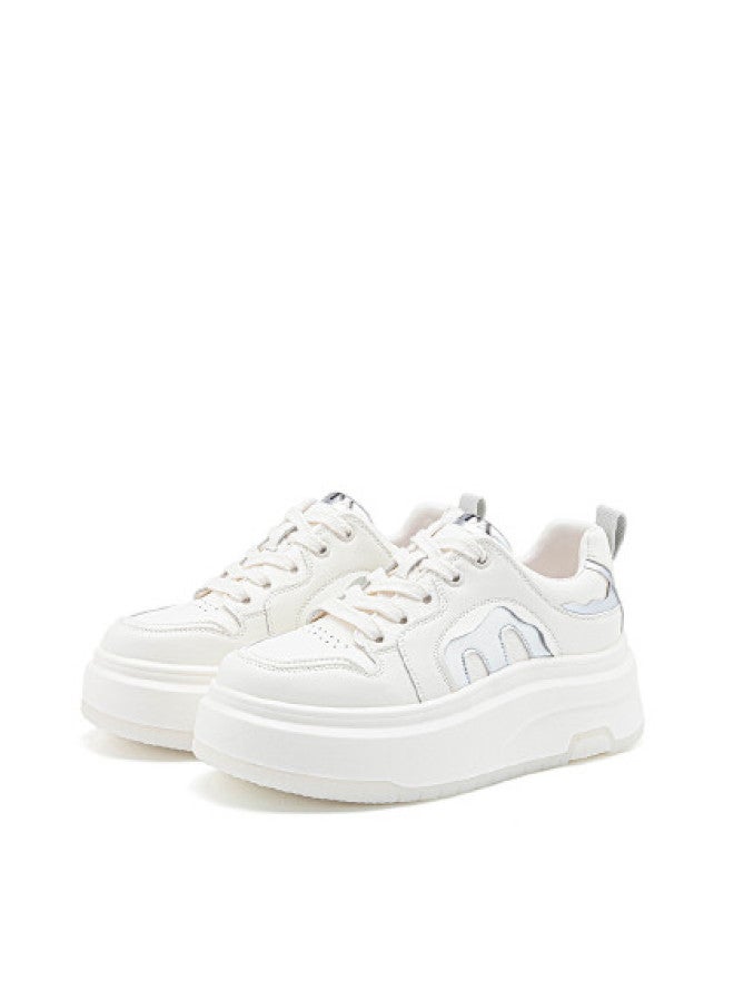 SAFIYA Saturday Platform Sneakers For Women, 2025 Spring/autumn Fashion, Elegant And Leg-lengthening, Minimalist Versatile White Shoes - Image 1