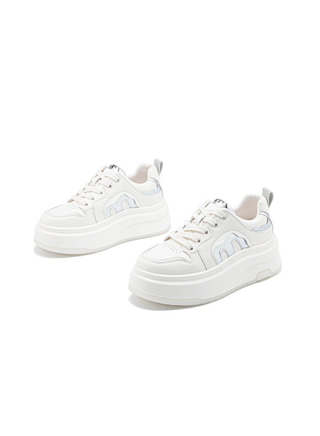 SAFIYA Saturday Platform Sneakers For Women, 2025 Spring/autumn Fashion, Elegant And Leg-lengthening, Minimalist Versatile White Shoes - Image 2