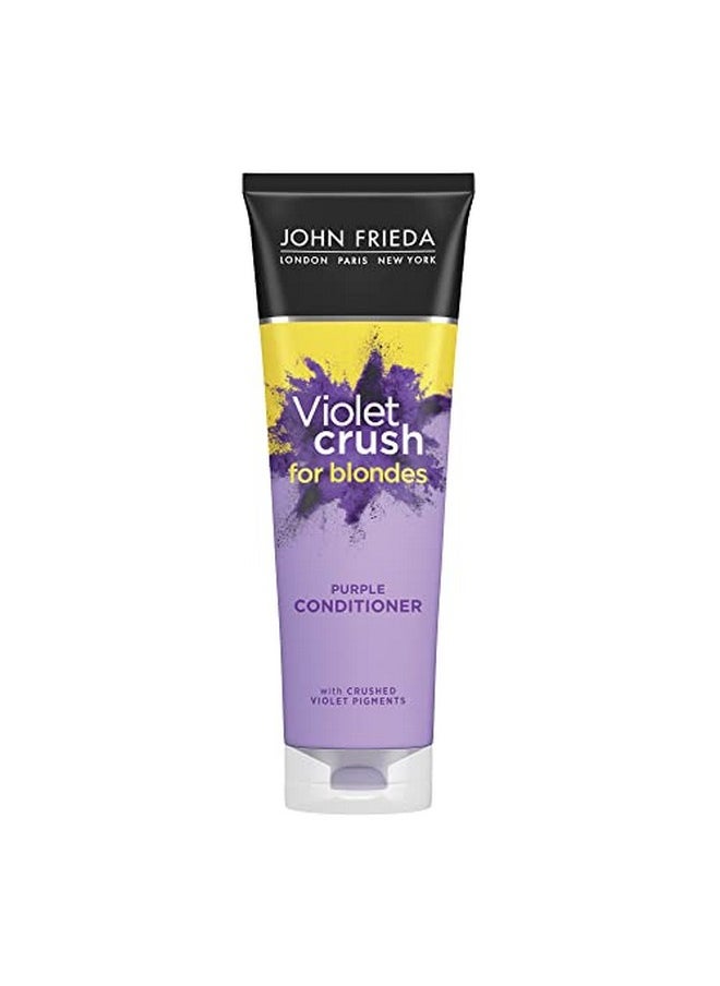 John Frieda Violet Crush Purple Conditioner Conditioner For Brassy Blonde Hair With Violet Pigments 8.3 Ounce  - Image 1