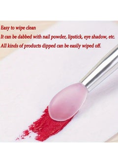 Goolsky 1 pc Nail Glitter Powder Silicone Pen, Reusable Nail Applicator Brush With Cover, Manicure DIY Tools For Easy & Precise Application  - Image 4