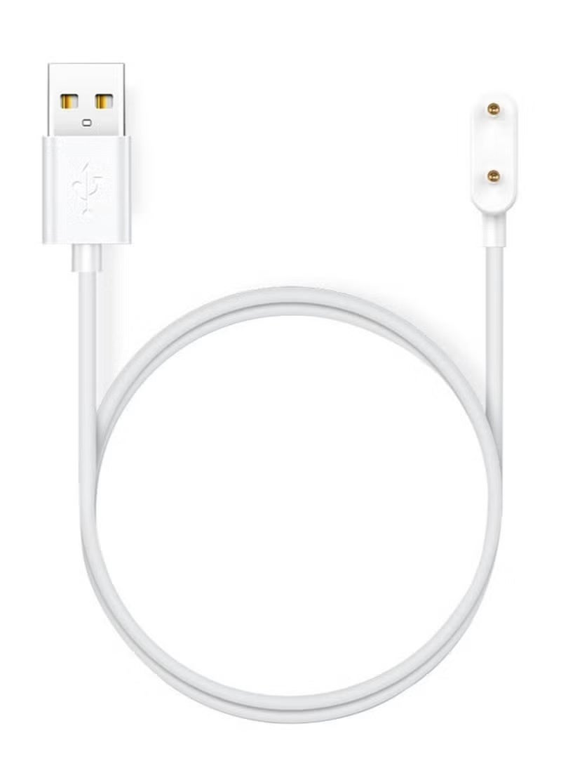 جوي فوكس كابل شحن USB بطول 1 متر لساعات هواوي الذكية (الجديدة/2/3/4/4 برو)، وسوار هواوي (10/9/8/7/6/6 برو)، وسوار هونر (9/8/7/6/6 برو)، وساعات هواوي الذكية (5X/5 برو/4X/4 برو)، وكابل محول شحن أبيض اللون. - Image 1