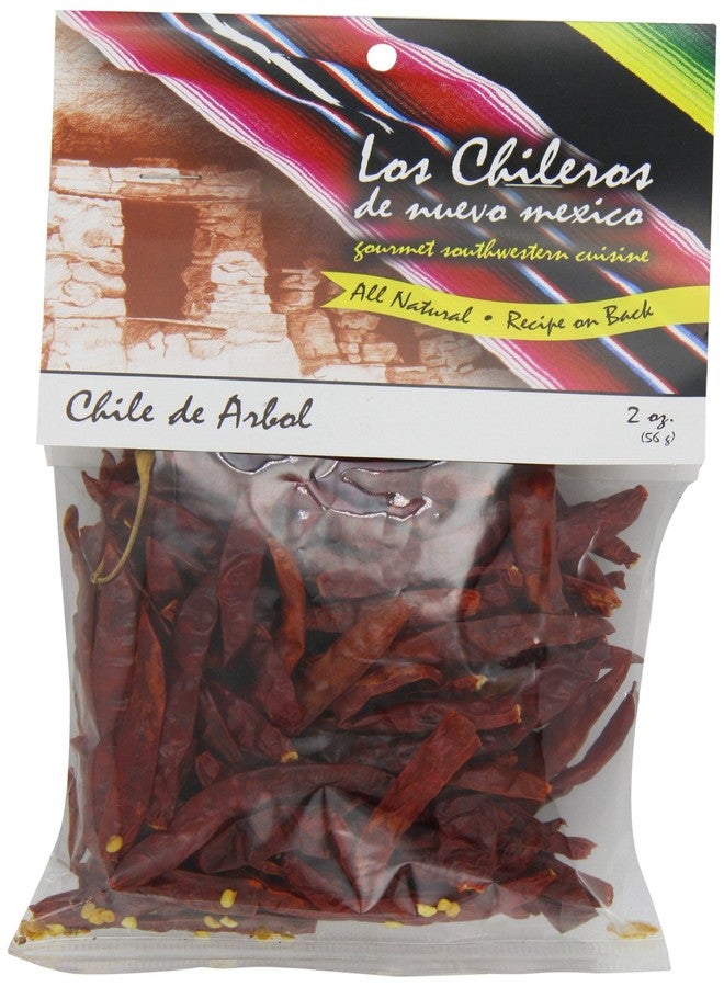 Los Chileros Whole Chile De Arbol, 2 Ounce - Image 1
