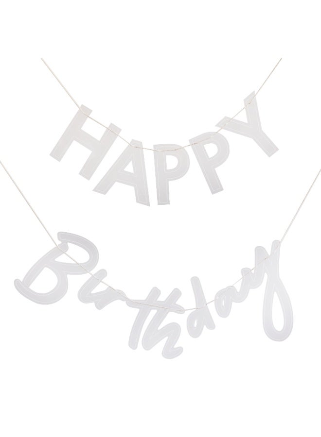 Ginger Ray Acrylic Happy Birthday Bunting - Image 1