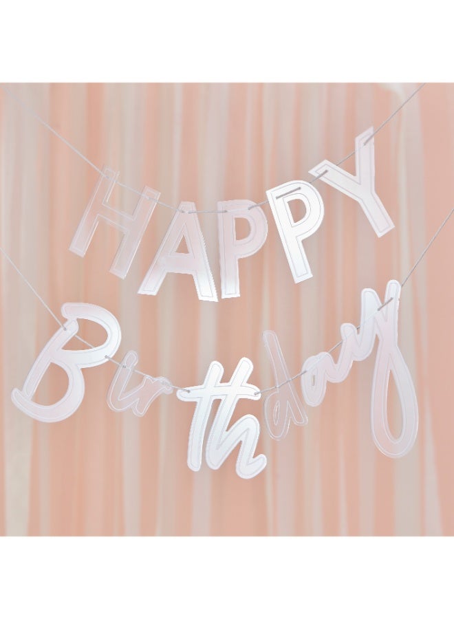 Ginger Ray Acrylic Happy Birthday Bunting - Image 2