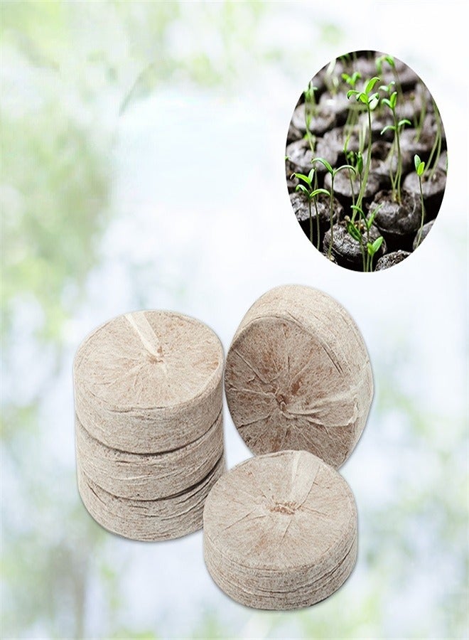 Generic 5 Pack Seedling Blocks Nutrient Soil Compressed Non-woven Coconut Coir Seed Starter Pots Seedling Trays for Home Garden Seedling  - Image 2