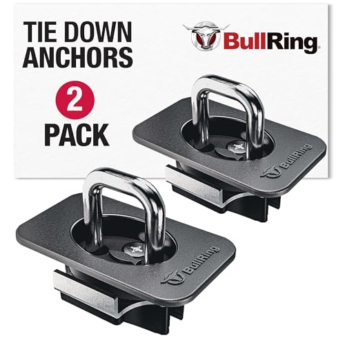 Bull Ring Retractable Truck Bed Tie Down Anchors for Ford F150 2015-25, Super Duty 2017-25, Raptor 2017-25 – Flush Fit, Easy Install, (2 Pack) - Image 2
