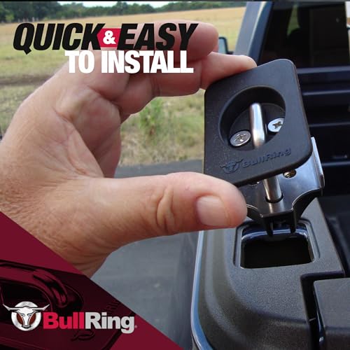 Bull Ring Retractable Truck Bed Tie Down Anchors for Ford F150 2015-25, Super Duty 2017-25, Raptor 2017-25 – Flush Fit, Easy Install, (2 Pack) - Image 5