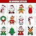 Fovths 12 Pieces Christmas Mini Stuffed Animals 57 Inch Snowman Santa Elk Elf Christmas Tree Hanging Plush Toys Tiny Plush Dolls for Christmas Party Favors Gift Key Chain - Image 4