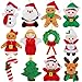 Fovths 12 Pieces Christmas Mini Stuffed Animals 57 Inch Snowman Santa Elk Elf Christmas Tree Hanging Plush Toys Tiny Plush Dolls for Christmas Party Favors Gift Key Chain - Image 2