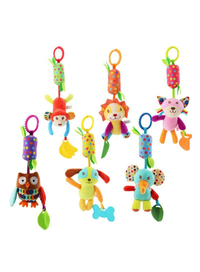 SKKbaby Animal Wind Chimes 6 Wind Chimes Car Hangers With Teeth-Color:Little Monkey - Image 3