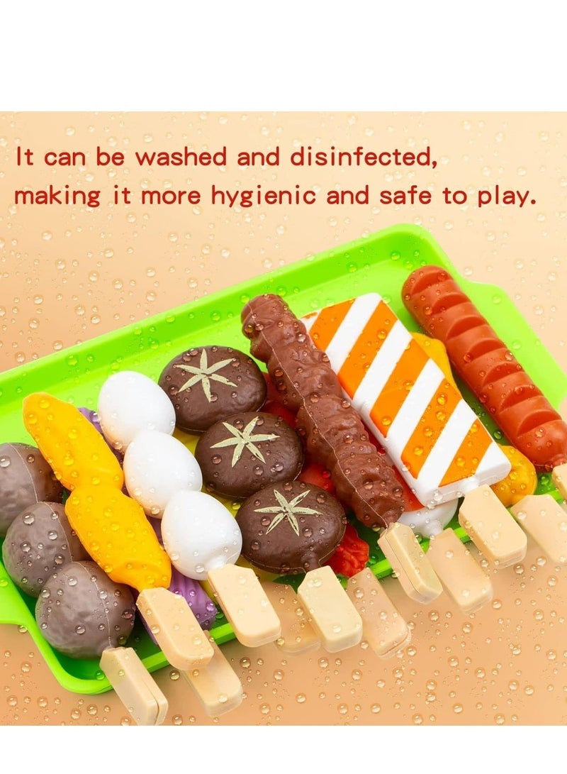 Barbecue Game Set Children's Interactive Barbecue Game Food Cooking Game Set Barbecue Kitchen Cooking Tools Preschool Camping Set For Boys And Girls Gifts (27 Pieces) - Image 3