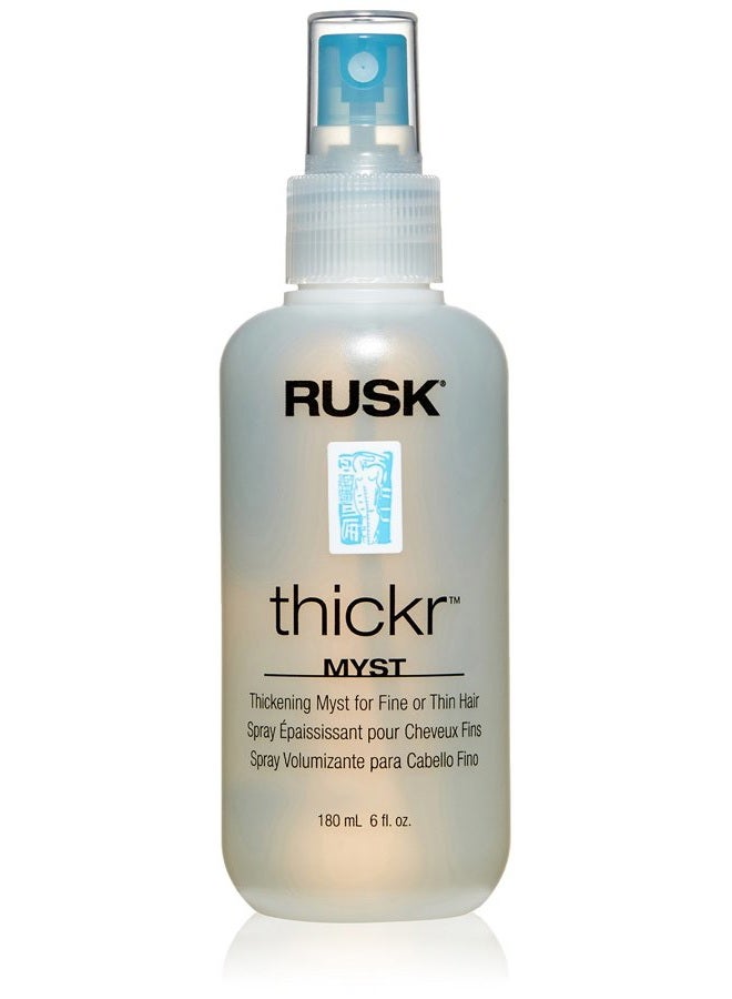 Rusk Designer Collection Thicker Thickening Myst for Fine or Thin Hair, Provides Body, Volume, and Texture, 6 fl. oz - Image 1
