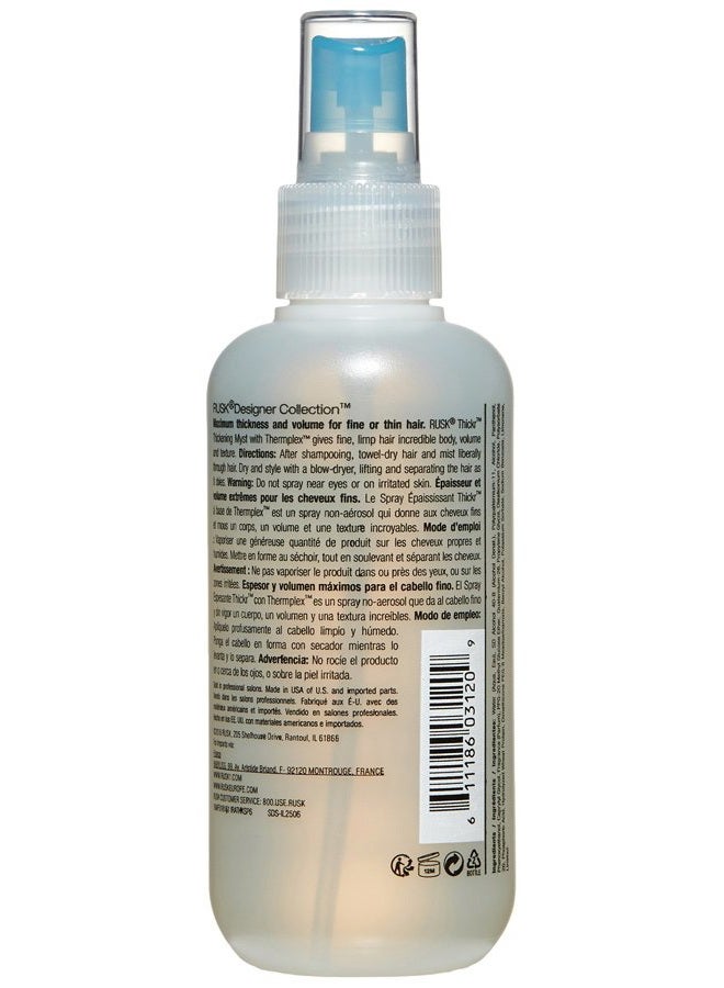 Rusk Designer Collection Thicker Thickening Myst for Fine or Thin Hair, Provides Body, Volume, and Texture, 6 fl. oz - Image 2