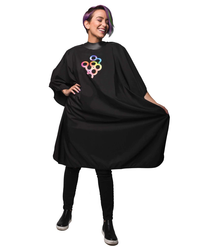 FRAMAR Professional Hair Cutting Cape Hair Cutting Capes For Adults Salon Cape For Hair Cutting Capa De Peluqueria Professional Barber Capes Haircutting Capes For Adults Rubberized Collar