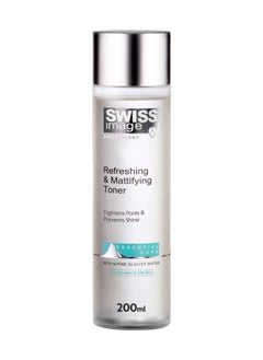 Face Toner Refreshing & Mattifying 200 ml Oil Control, Pore Tightening & Skin Calming Hydrating Face Toner for Oily, Acne-Prone & Combination Skin For Men & Women Swiss Made