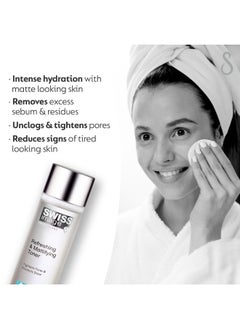 SWISS image Face Toner Refreshing & Mattifying 200 ml Oil Control, Pore Tightening & Skin Calming Hydrating Face Toner for Oily, Acne-Prone & Combination Skin For Men & Women Swiss Made  - Image 4