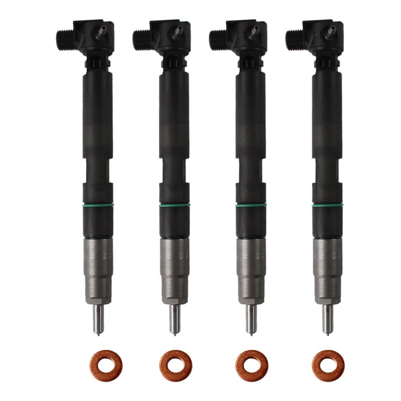 FIWARY 4PCS Fuel Injectors Exact Fit Replacement for Bobcat S450 S510 S550 S570 S590 S595 S630 S650 T450 T550 T590 T595 T630 T650 Doosan D18 D24 Engines OE 7275454 28337917 40090300074D