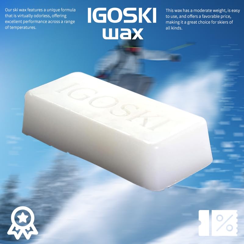 IGOSKI Ski Wax for Snowboard 180g – Universal Glide Wax for Optimal Performance in Any Condition(White Color) - Image 3